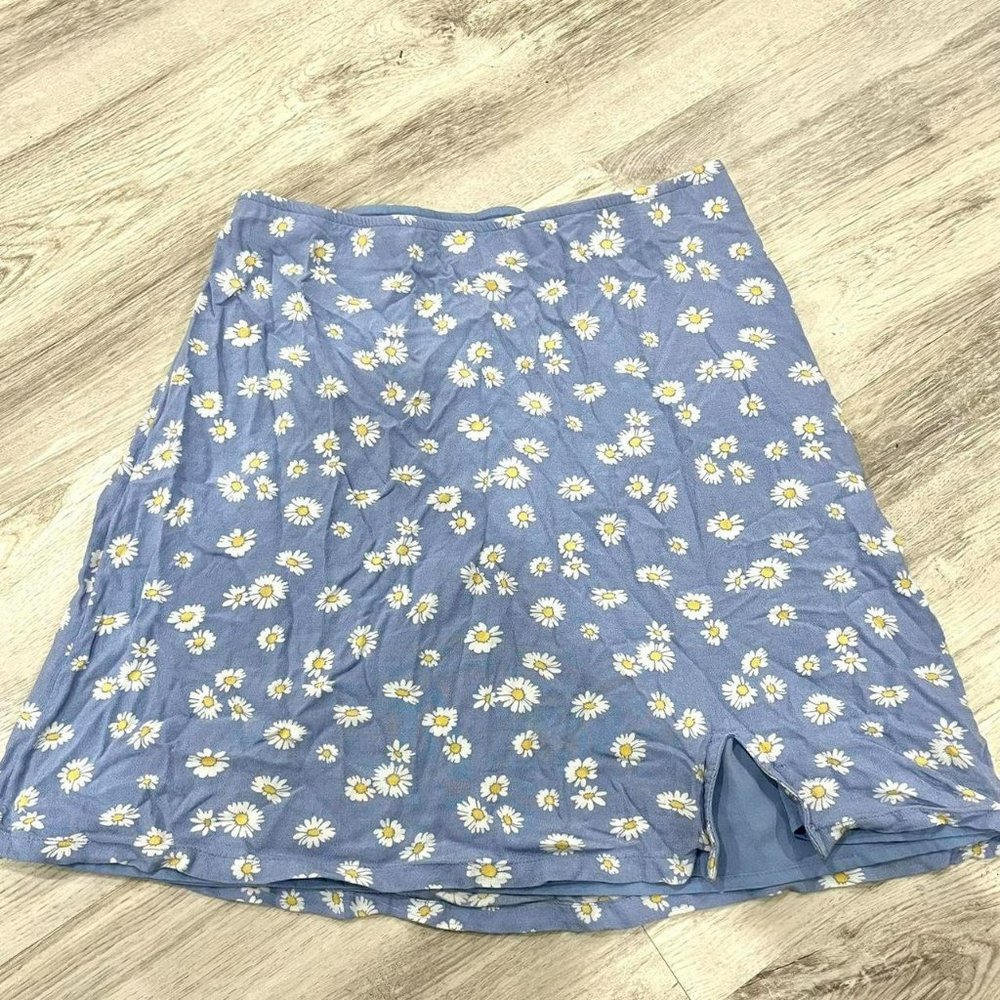 floral mini skirt